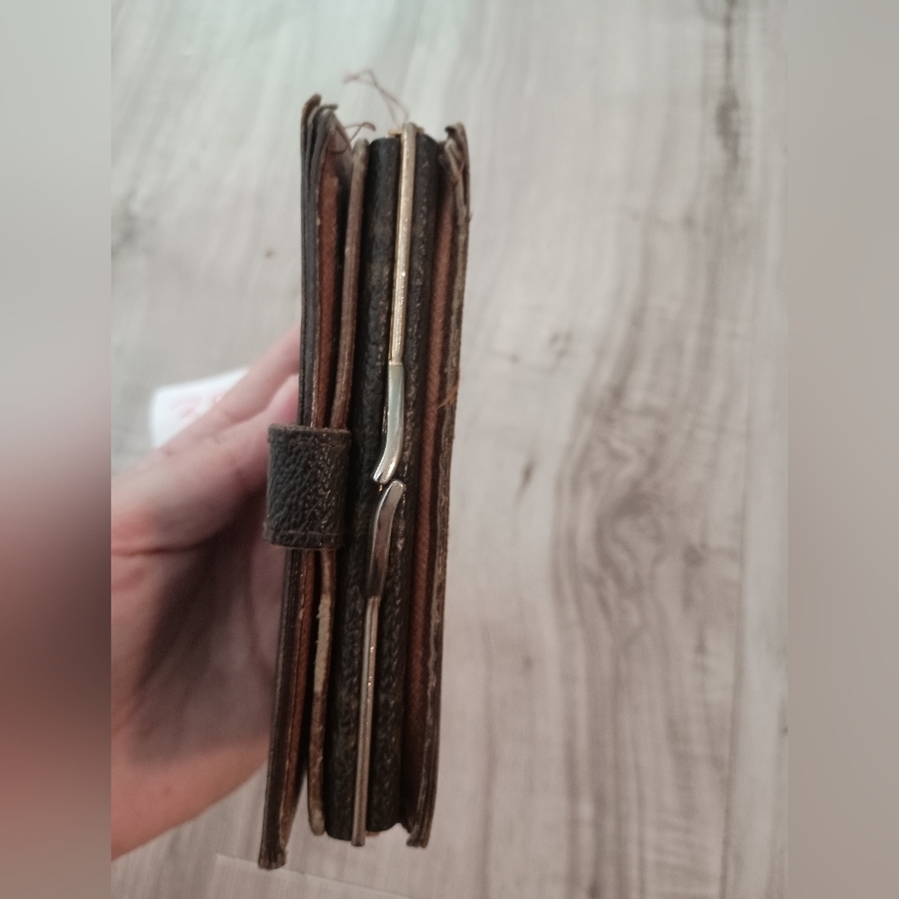 Louis Vuitton French Kiss Damier Ebene Wallet Brown Coated Canvas - Picture 7 of 15